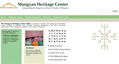 Desktop Screenshot of mangyan.org