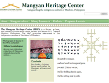 Tablet Screenshot of mangyan.org